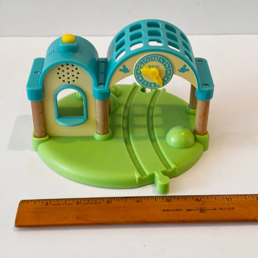 BRIO Disney Mickey Mouse Record & Play Train‎ Station Wooden Railway Track 32270